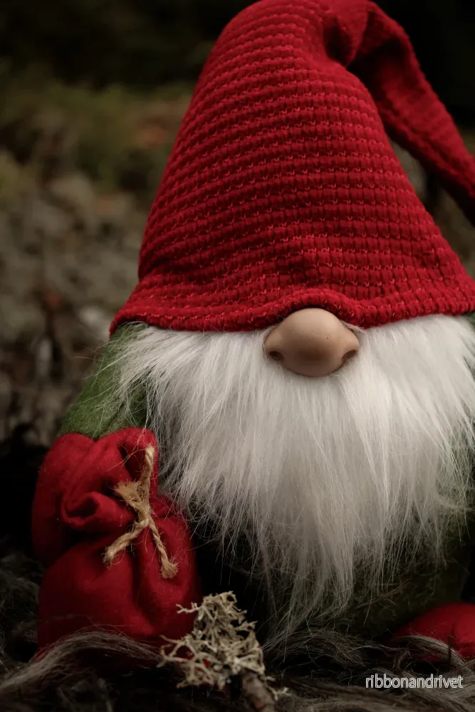Jultomte i textil - Bild 2