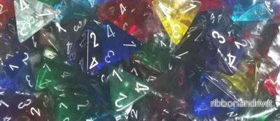 Chessex Translucent Tärningar - 50-pack