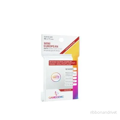 Gamegenic MATTE Mini European-Sized Boardgame Sleeves 46 x 71 mm - Clear (50 Sleeves) - Bild 2