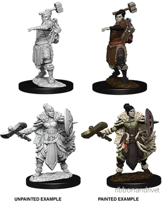 D&D Nolzur’s Marvelous Miniatures: Female Half-Orc Barbarian