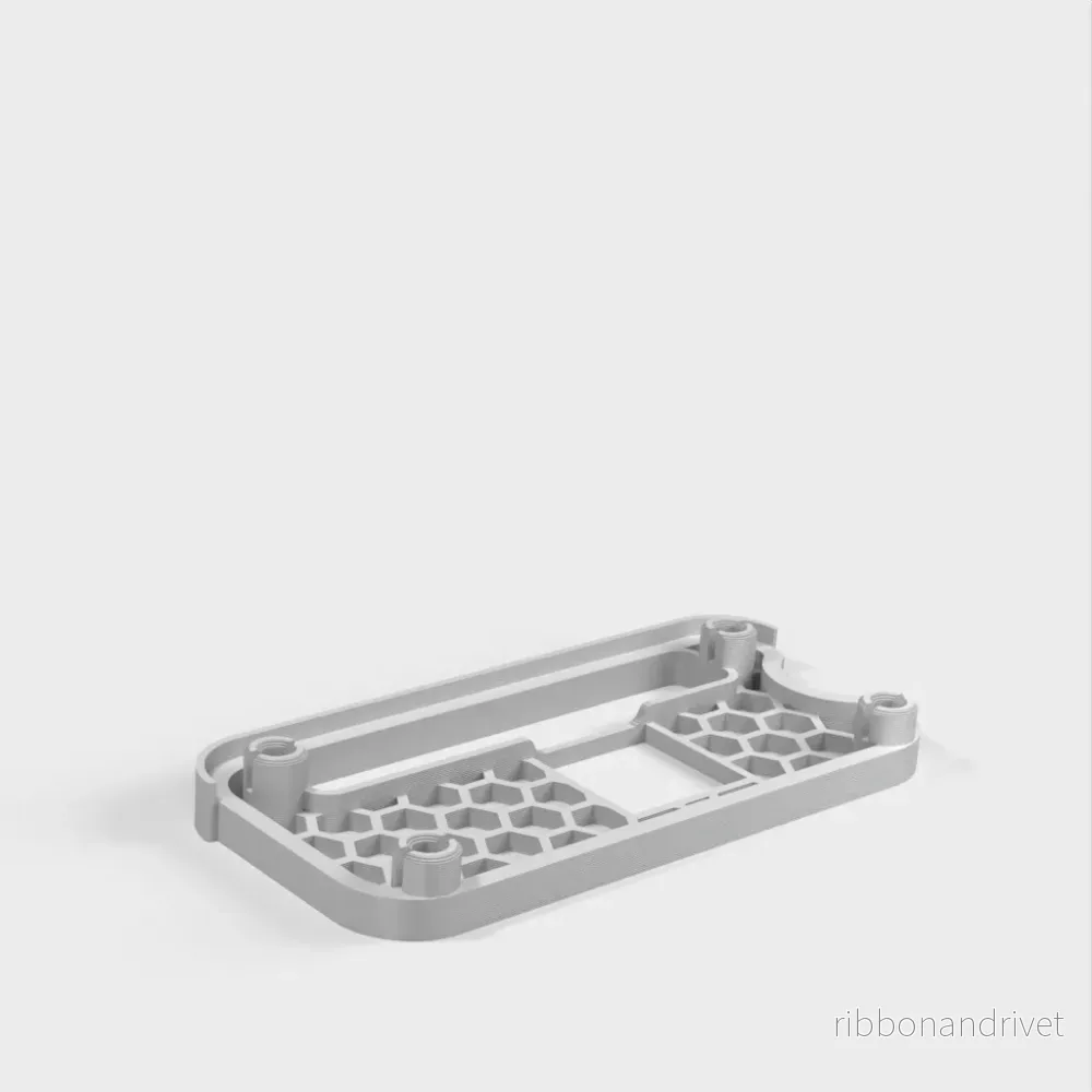 Honeycomb-fodral för Raspberry Pi Zero 2 W med valfritt extruderingsfäste - Bild 2