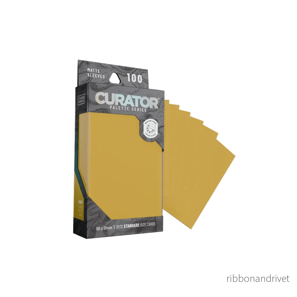 Curator Sleeves: Palette Series: honey – 100 kortfickor Curator Sleeves: Palette Series: honey – 100 kortfickor
