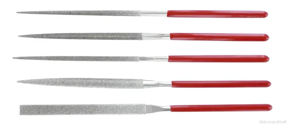 Vallejo - Verktyg - Set med 5 diamantfilar