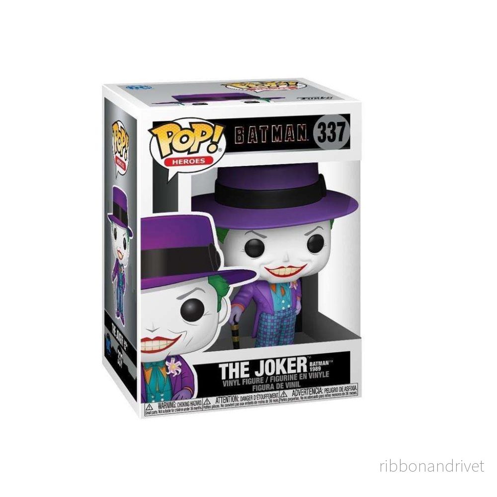 Funko POP! Heroes Batman 1989 Joker med hatt med Chase (1:6) - Bild 2