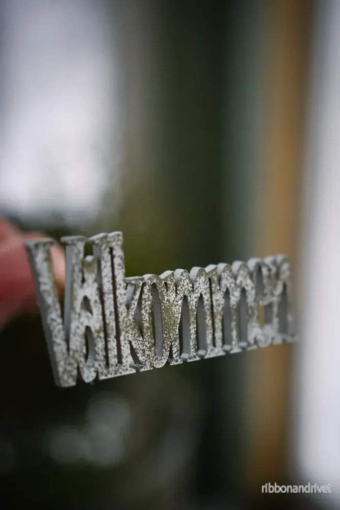 Välkommen-stick i trä - Bild 2