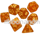 Kitten Polyhedral Dice Set (7) – Orange Kitten Polyhedral Dice Set (7) – Orange
