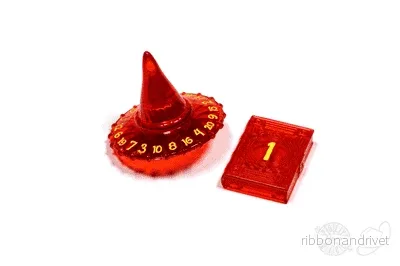 PolyHero Wizard d20 Hat och d2 Spellbook i Dragonfire - Bild 2