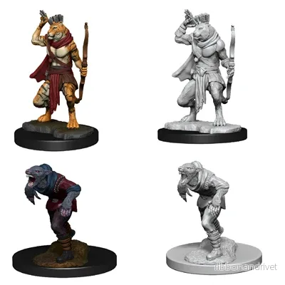D&D Nolzur’s Marvelous Miniatures: Wererat & Weretiger