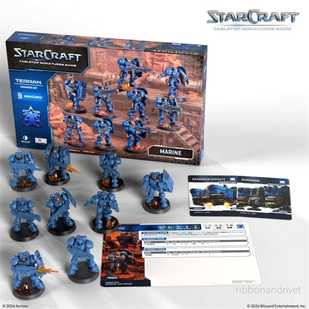 StarCraft® The Miniatures Game – Marine – Terran – expansionsset – EN StarCraft® The Miniatures Game – Marine – Terran – expansionsset – EN
