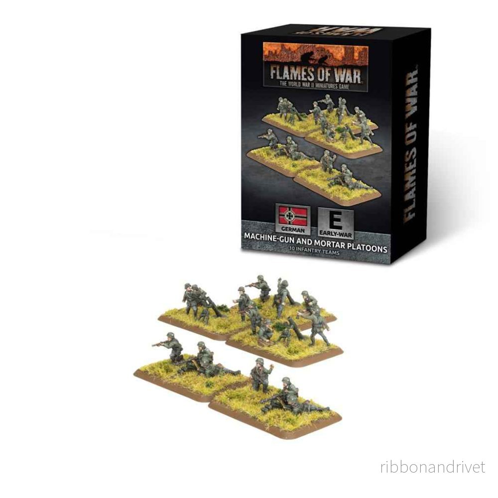 Flames of War – Kulspruta och Granatkastarplutoner (Tidiga, Plast) Flames of War – Kulspruta och Granatkastarplutoner (Tidiga, Plast)