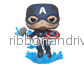 Funko POP Endgame - Captain America med trasig sköld & Mjolnir Figurin - Bild 3