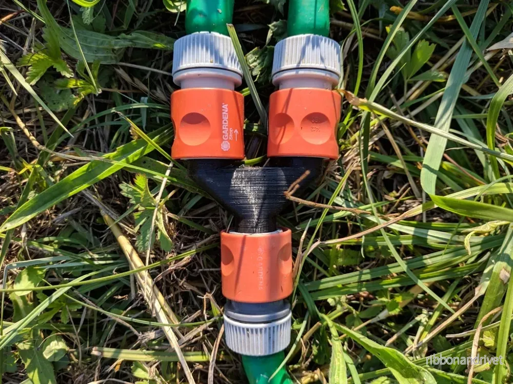 2-vägs & 3-vägs Gardena slangdelare / splitter - Bild 2
