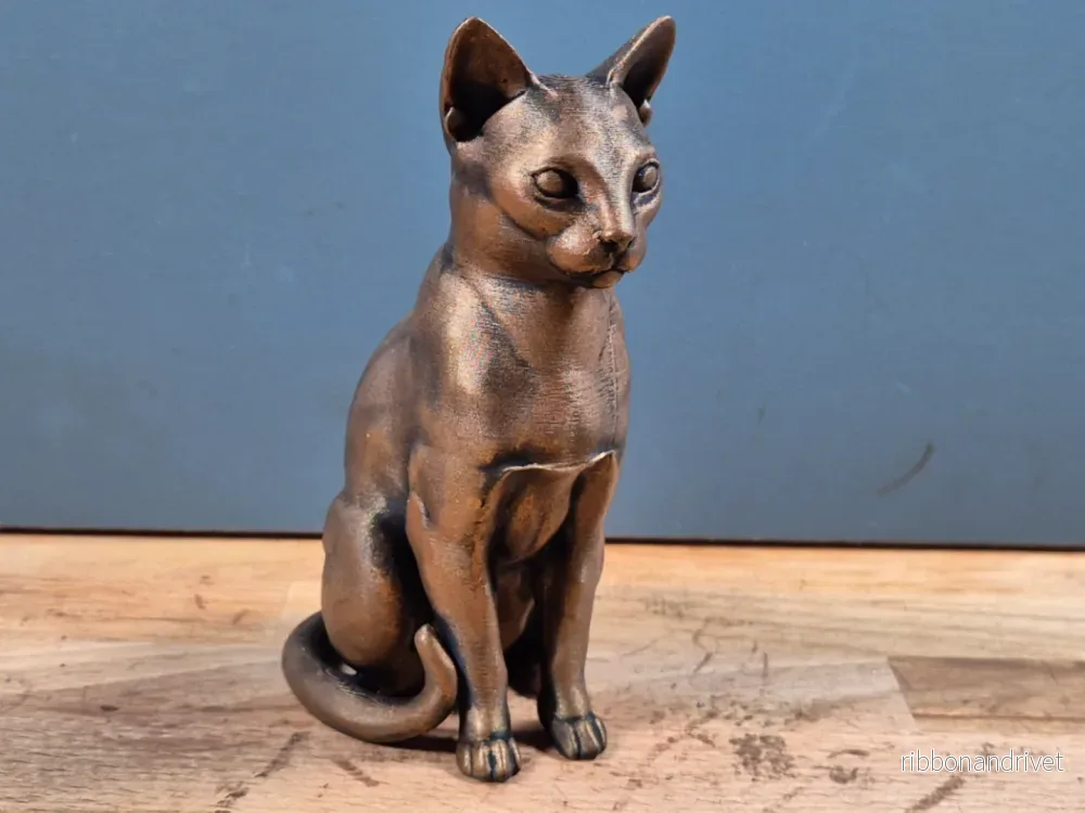 Russisk Blå – Kattfigur Russisk Blå – Kattfigur