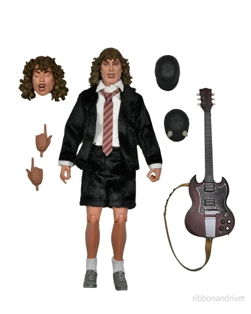 AC/DC – 8” Klädd Figur – Angus Young “Highway to Hell” AC/DC – 8” Klädd Figur – Angus Young “Highway to Hell”
