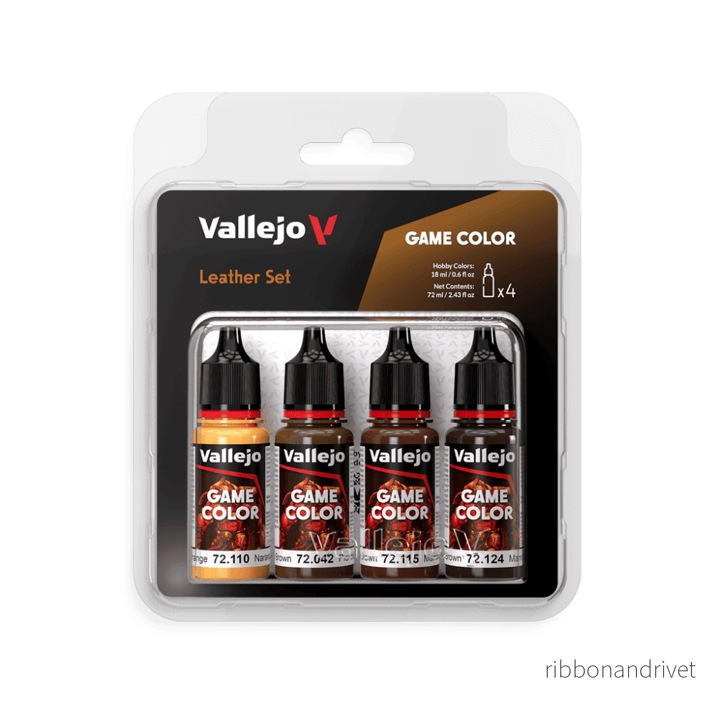 Vallejo – Game Color / 4 färger – Läder Set 18 ml Vallejo – Game Color / 4 färger – Läder Set 18 ml