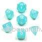Chessex Frosted 7-Tärningsset – Teal med Vit Chessex Frosted 7-Tärningsset – Teal med Vit