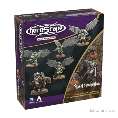 Heroscape Rising Tide – Flygvapenchef Tuck Harrigan och Vorid Glidestrikers Arméexpansion Heroscape Rising Tide – Flygvapenchef Tuck Harrigan och Vorid Glidestrikers Arméexpansion