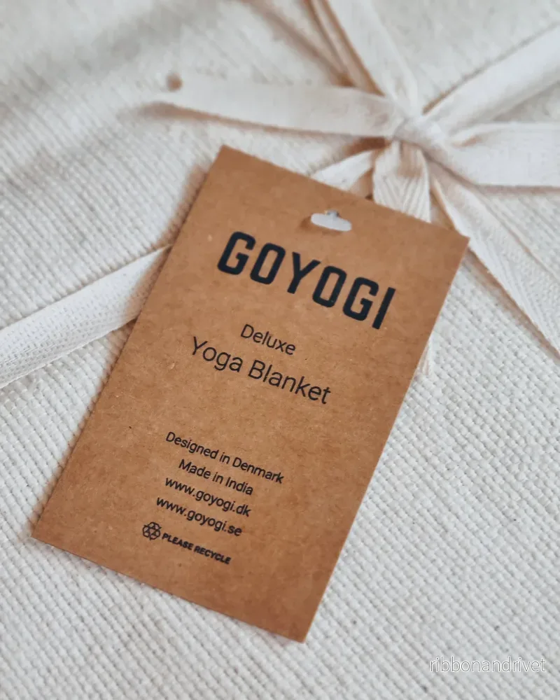 Mindful Deluxe Yoga Blanket - Natural - Bild 3