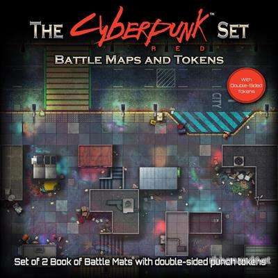 Cyberpunk Set Slagskartor och Tokens - Bild 2