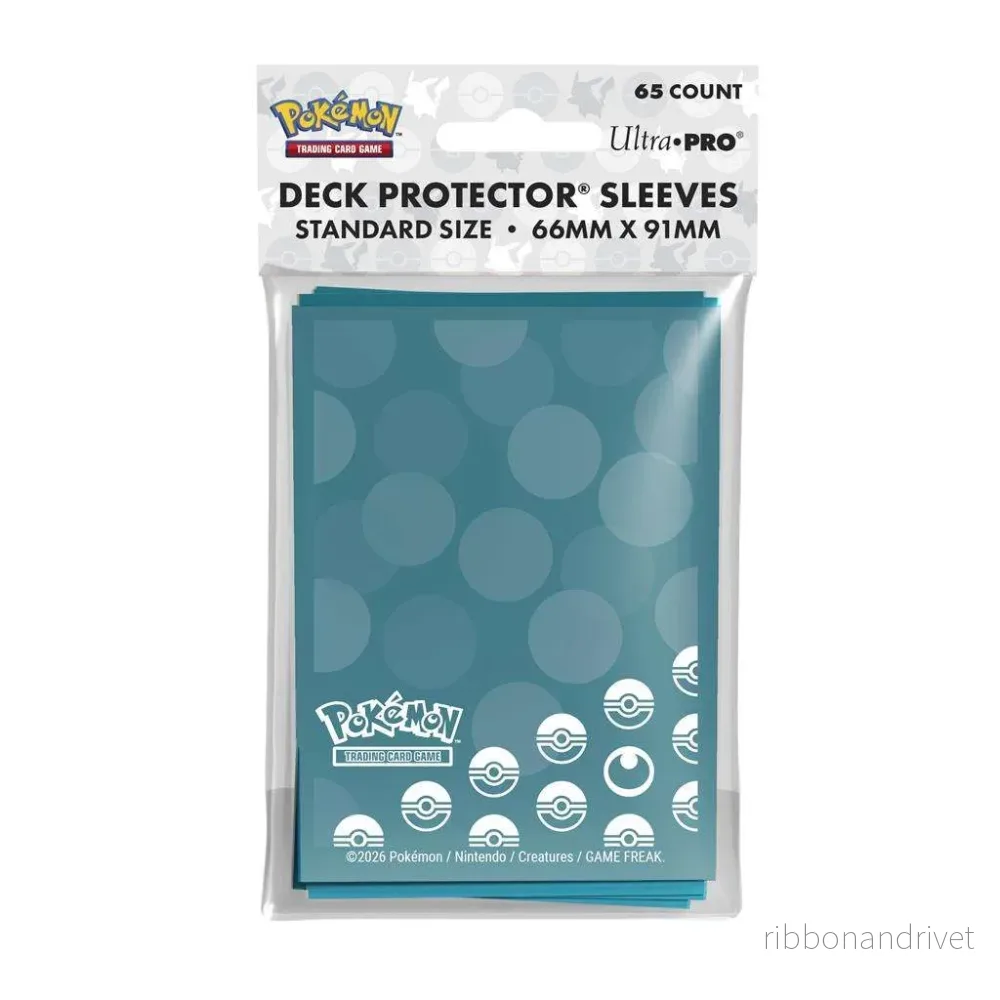 UP – Energi – Mörker Typ 65-pack Kortskyddsfodral för Pokémon