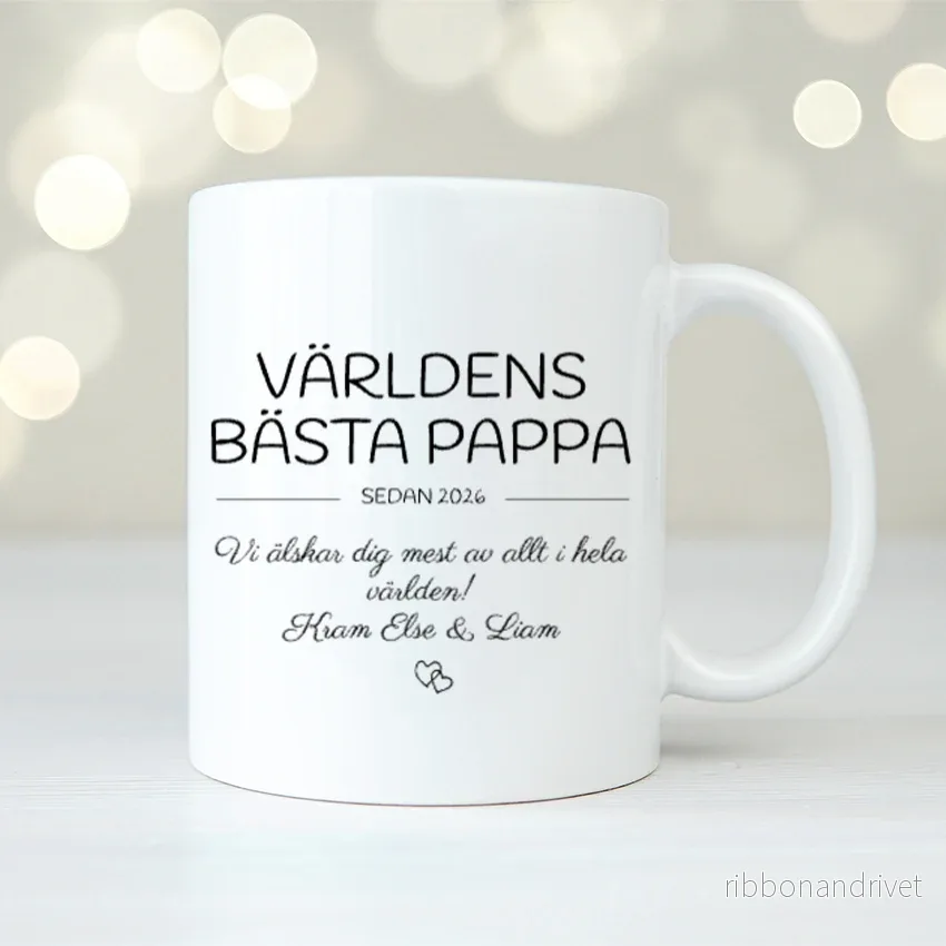 Världens bästa pappa | Personlig mugg Världens bästa pappa | Personlig mugg
