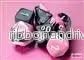 Chessex Gemini Mini-Polyhedral Black-Pink/White 7-Die Set - Bild 2