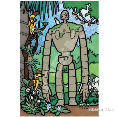 Stained Glas Pussel 126P Robot Gardener – Castle in the Sky
