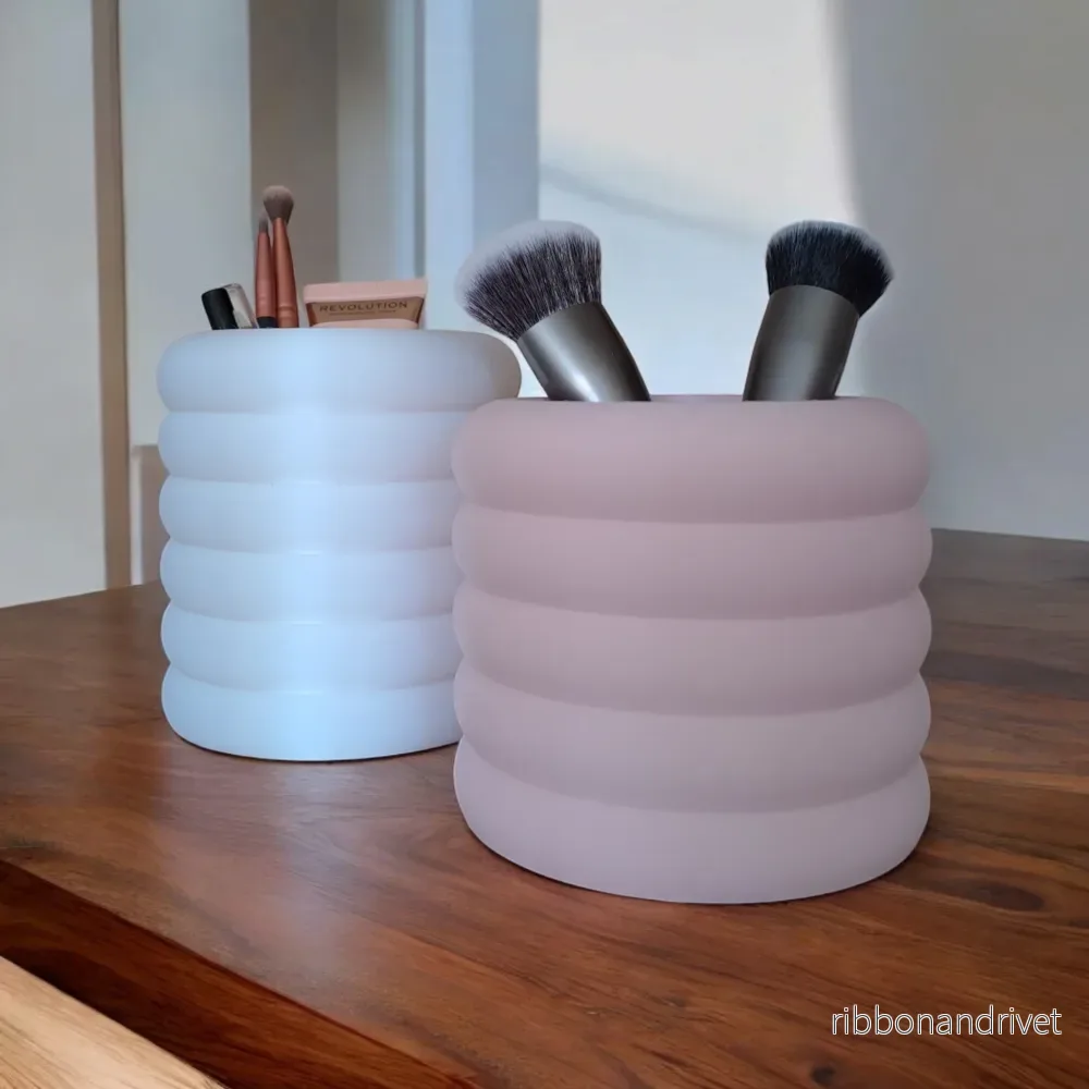Tvådelat Makeup-organiserset för skrivbordet