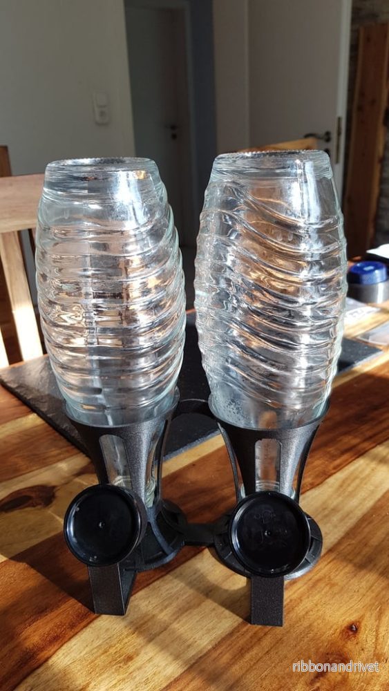 Dubbelt flaskställ Sodastream Crystal