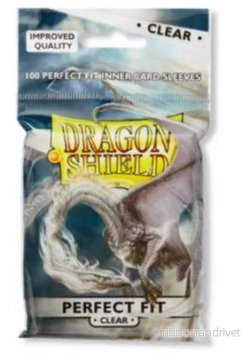 Dragon Shield Standard Perfect Fit Sleeves – Clear/Clear (100 Sleeves) Dragon Shield Standard Perfect Fit Sleeves – Clear/Clear (100 Sleeves)