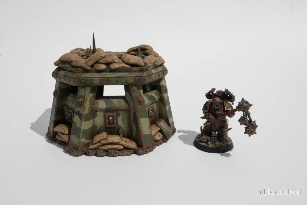 Pillbox med Sandpåsar för Taktiskt Wargaming Terräng - Bild 2