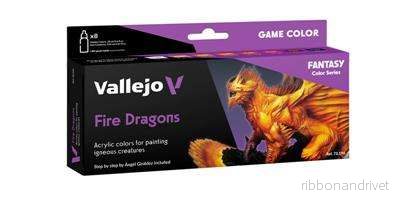 Vallejo – Game Color Fire Dragons 8 färger set 18 ml Vallejo – Game Color Fire Dragons 8 färger set 18 ml