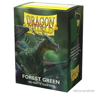 Dragon Shield Standard Storlek Matte Sleeves – Skogsgrön (100 Sleeves) Dragon Shield Standard Storlek Matte Sleeves – Skogsgrön (100 Sleeves)