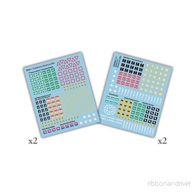 British Far East & Commonwealth Decals (x4)