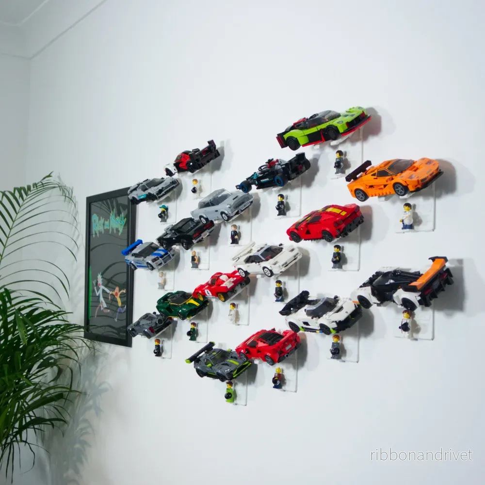Universellt väggfäste för LEGO Speed Champions - Bild 2