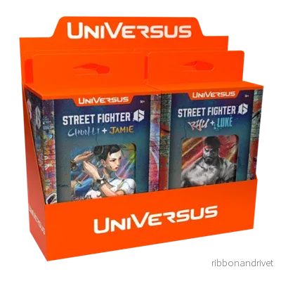 UniVersus CCG: Street Fighter 6 Challenger Series Deck Display (4 pack) UniVersus CCG: Street Fighter 6 Challenger Series Deck Display (4 pack)