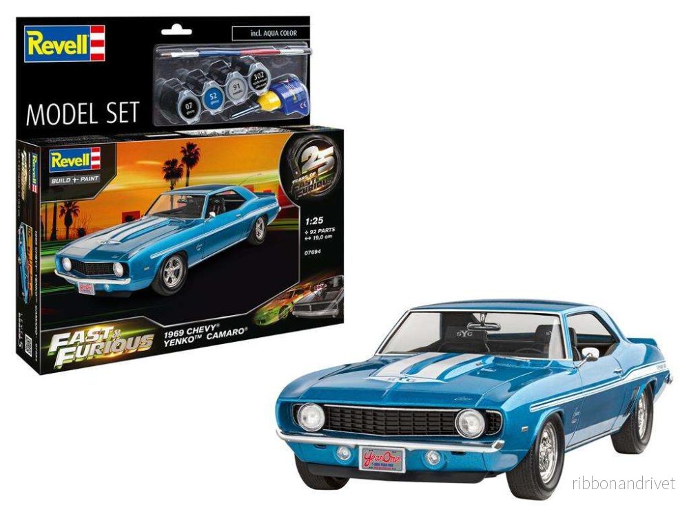 Revell: Model Set F&F 1969 Chevy Camaro Yenko 1:25 Revell: Model Set F&F 1969 Chevy Camaro Yenko 1:25