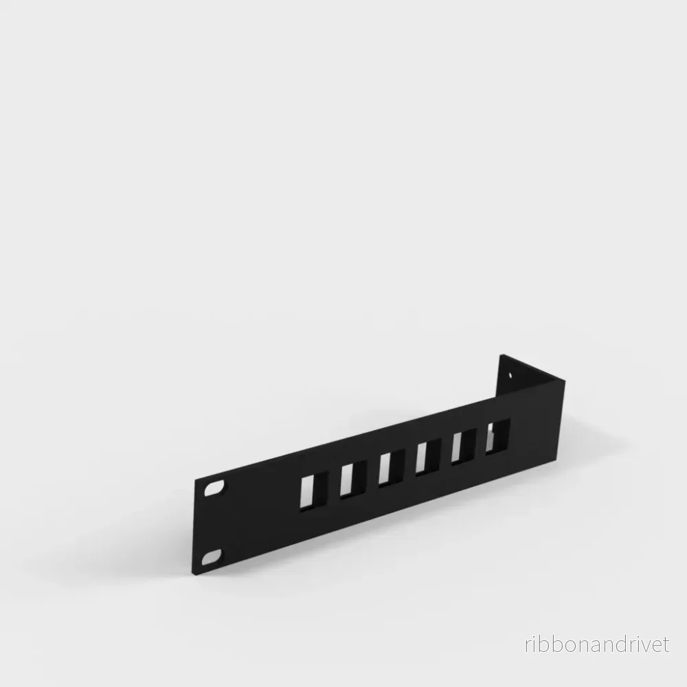 Patch Panel Bracket för Unifi US-8-150W Switch för 19-tums rack med 6 Keystone-kontakter Patch Panel Bracket för Unifi US-8-150W Switch för 19-tums rack med 6 Keystone-kontakter