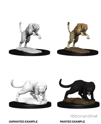 D&D Nolzur’s Marvelous Miniatures: Panther & Leopard