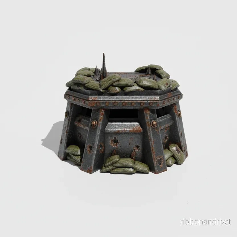 Pillbox med Sandpåsar för Taktiskt Wargaming Terräng