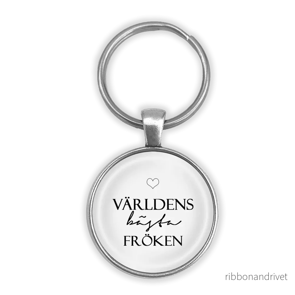 Världens bästa fröken | Nyckelring Världens bästa fröken | Nyckelring