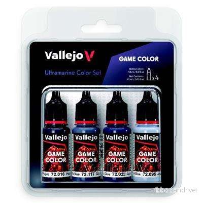 Vallejo – Game Color / 4 färger – Ultramarin Färgset Vallejo – Game Color / 4 färger – Ultramarin Färgset