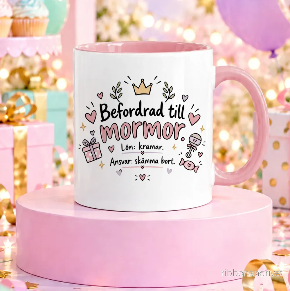 Befordrad till mormor | Rolig mugg - Bild 2