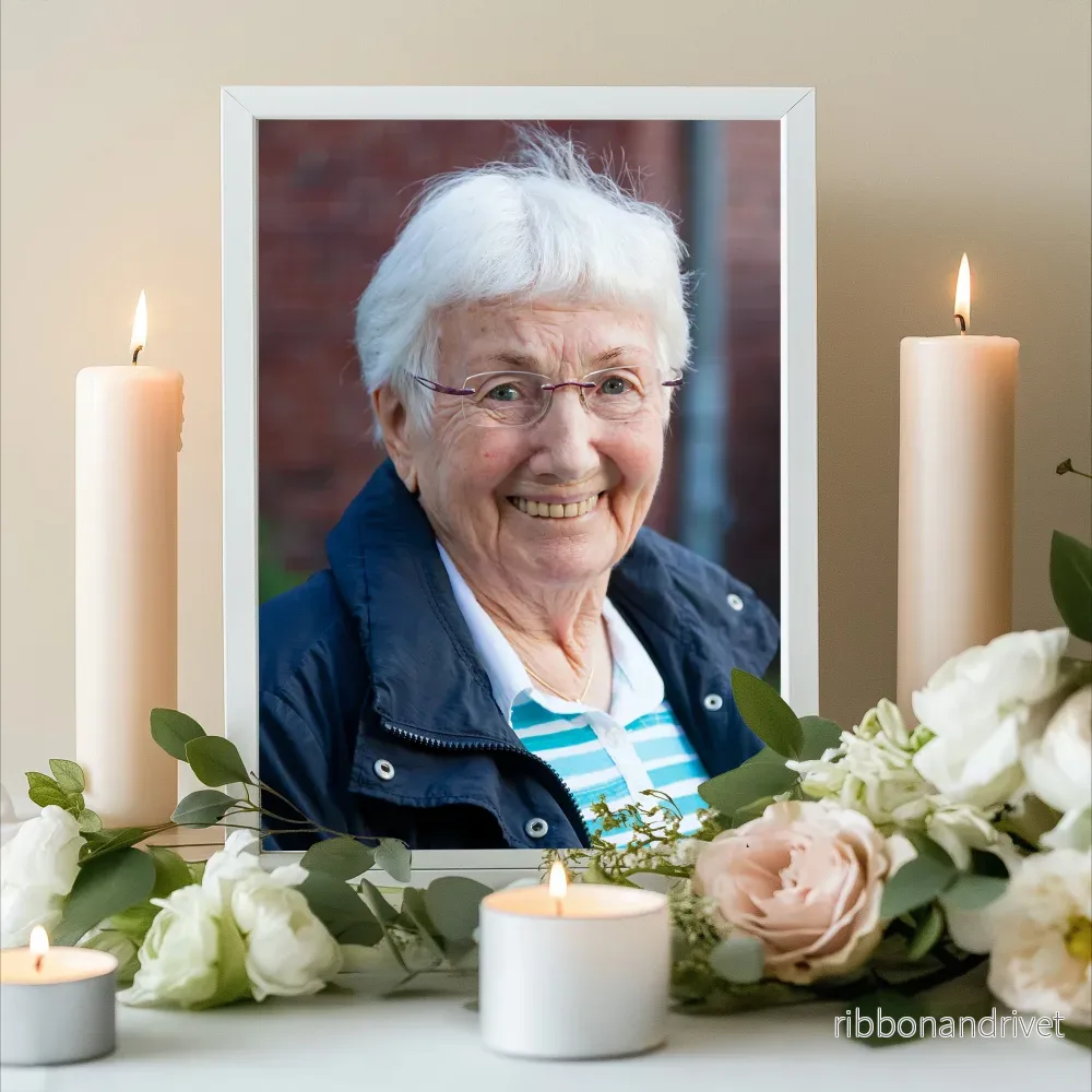 Begravningsfoto med ram Begravningsfoto med ram