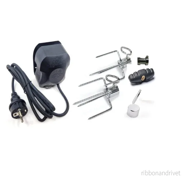 Rotisserieset med motor