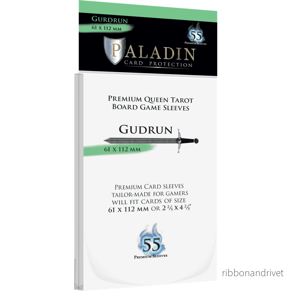 Paladin Sleeves – Gudrun Premium Queen Tarot 61x112mm (55 Sleeves) Paladin Sleeves – Gudrun Premium Queen Tarot 61x112mm (55 Sleeves)