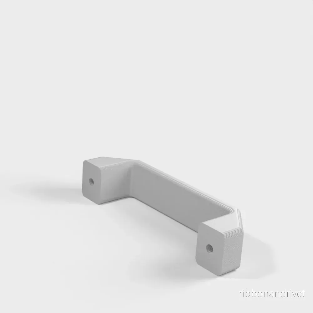 Låda och dörrhandtag för glasdörrar och lådor
