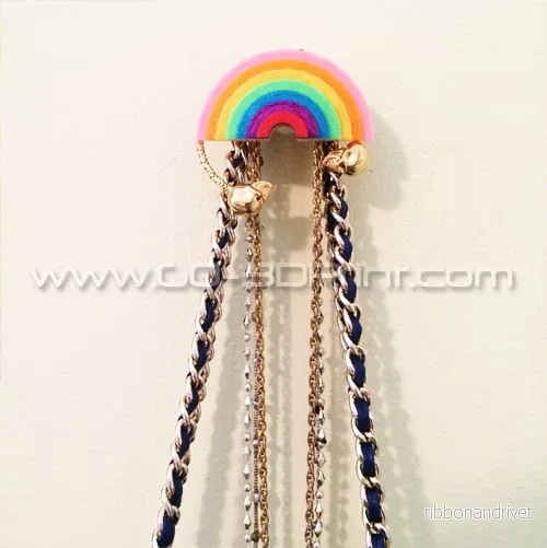 Rainbow väggkrok och förvaring för kläder och smycken - Bild 3