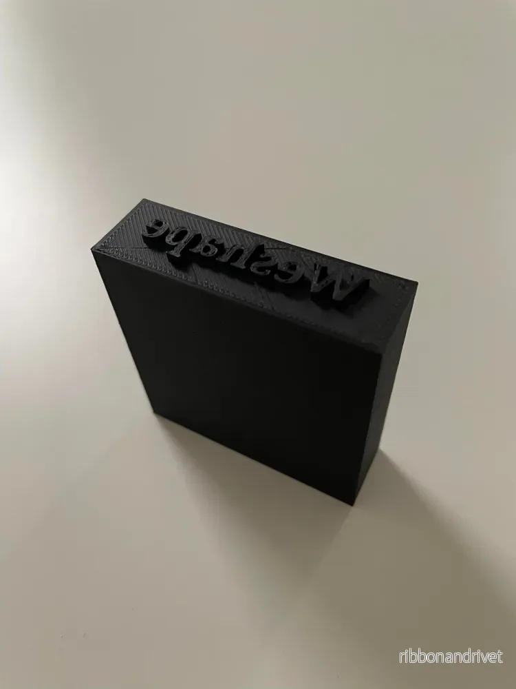Stämpel med text