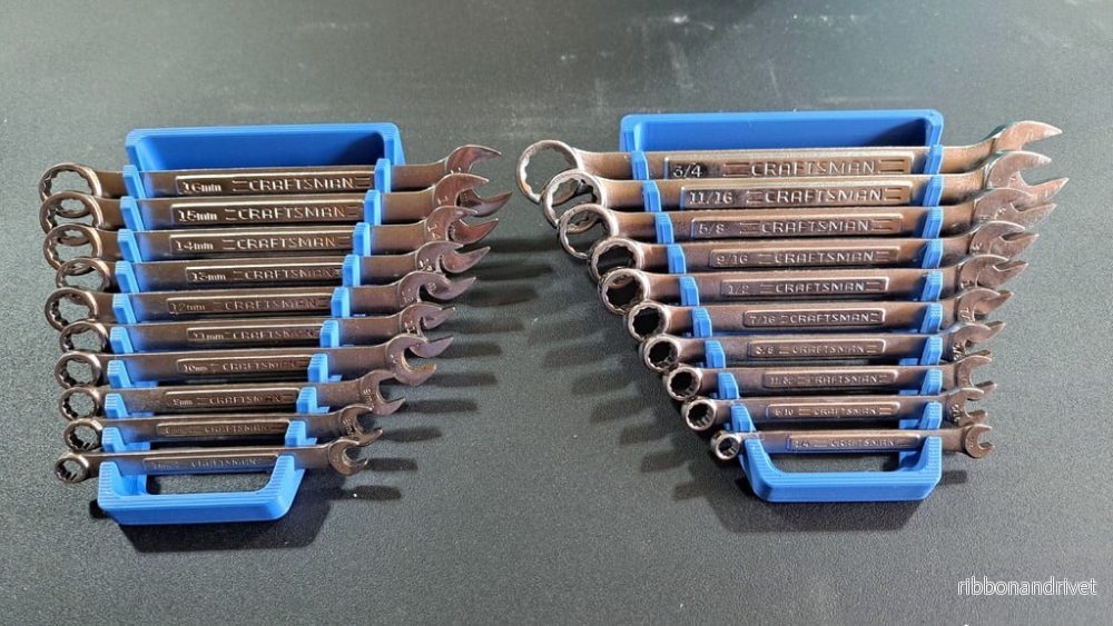 Craftsman 10-delads upphöjd panelverktygsorganisator - Metrisk och SAE